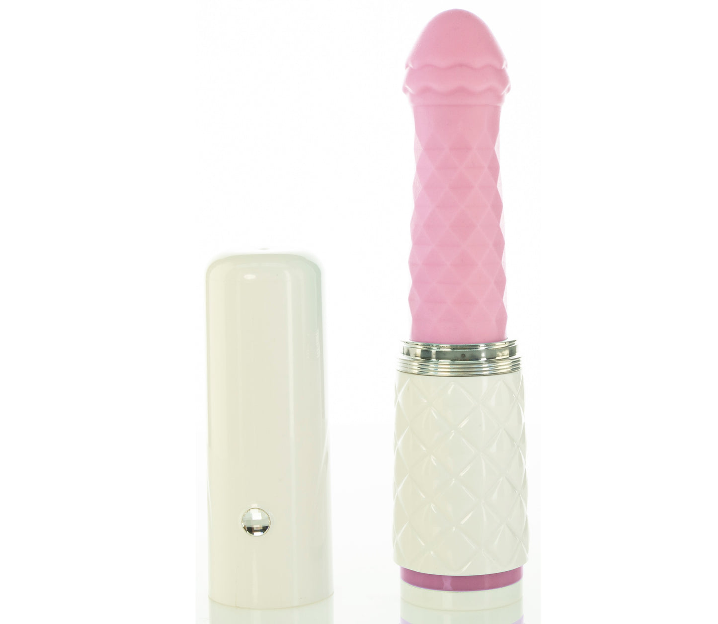 Pillow Talk Feisty Thrusting Vibrator w Swarovski Crystal Pink