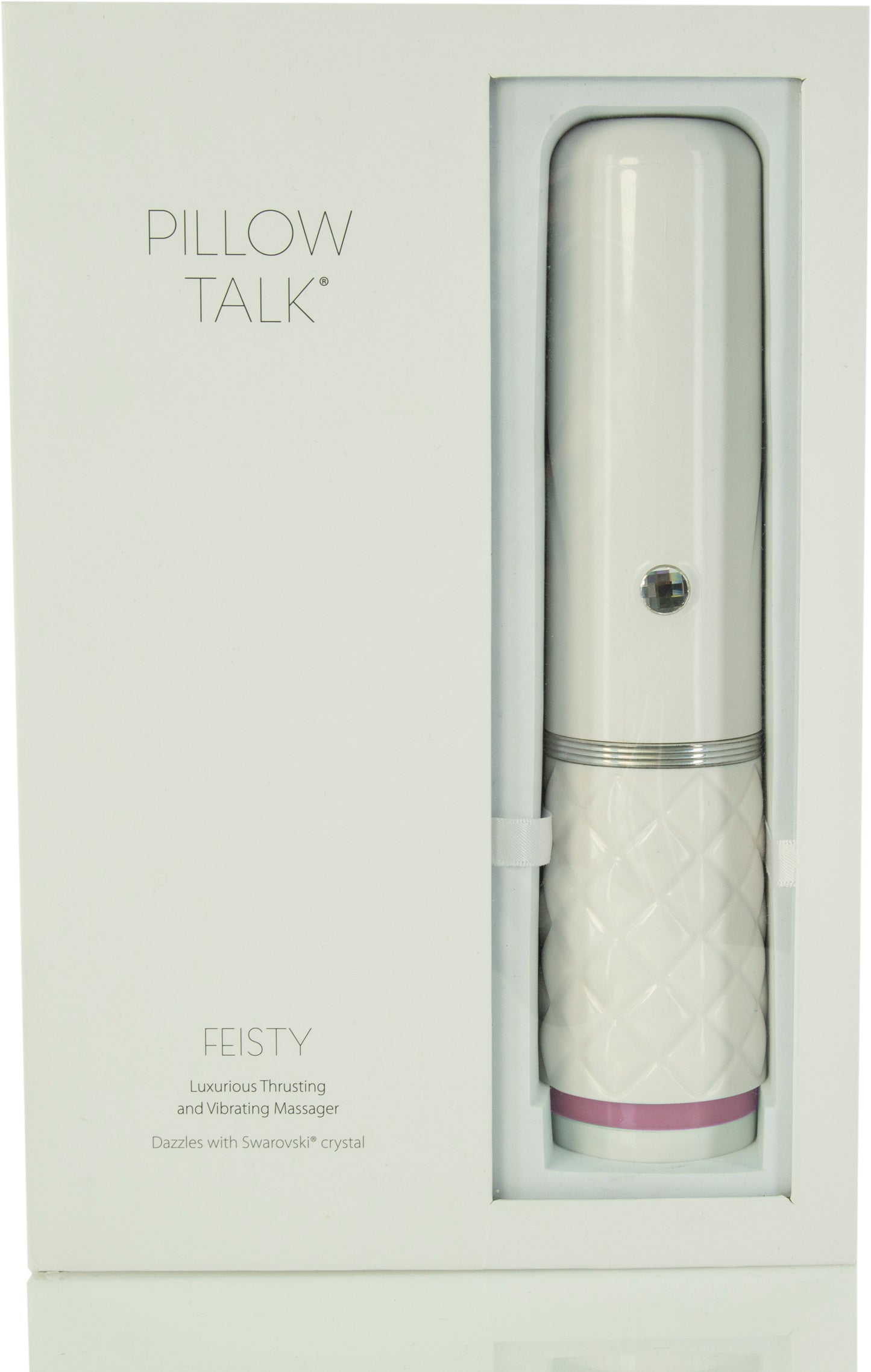 Pillow Talk Feisty Thrusting Vibrator w Swarovski Crystal Pink