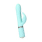 Pillow Talk Lively Rabbit Vibrator w Swarovski Crystal - Teal