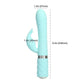 Pillow Talk Lively Rabbit Vibrator w Swarovski Crystal - Teal