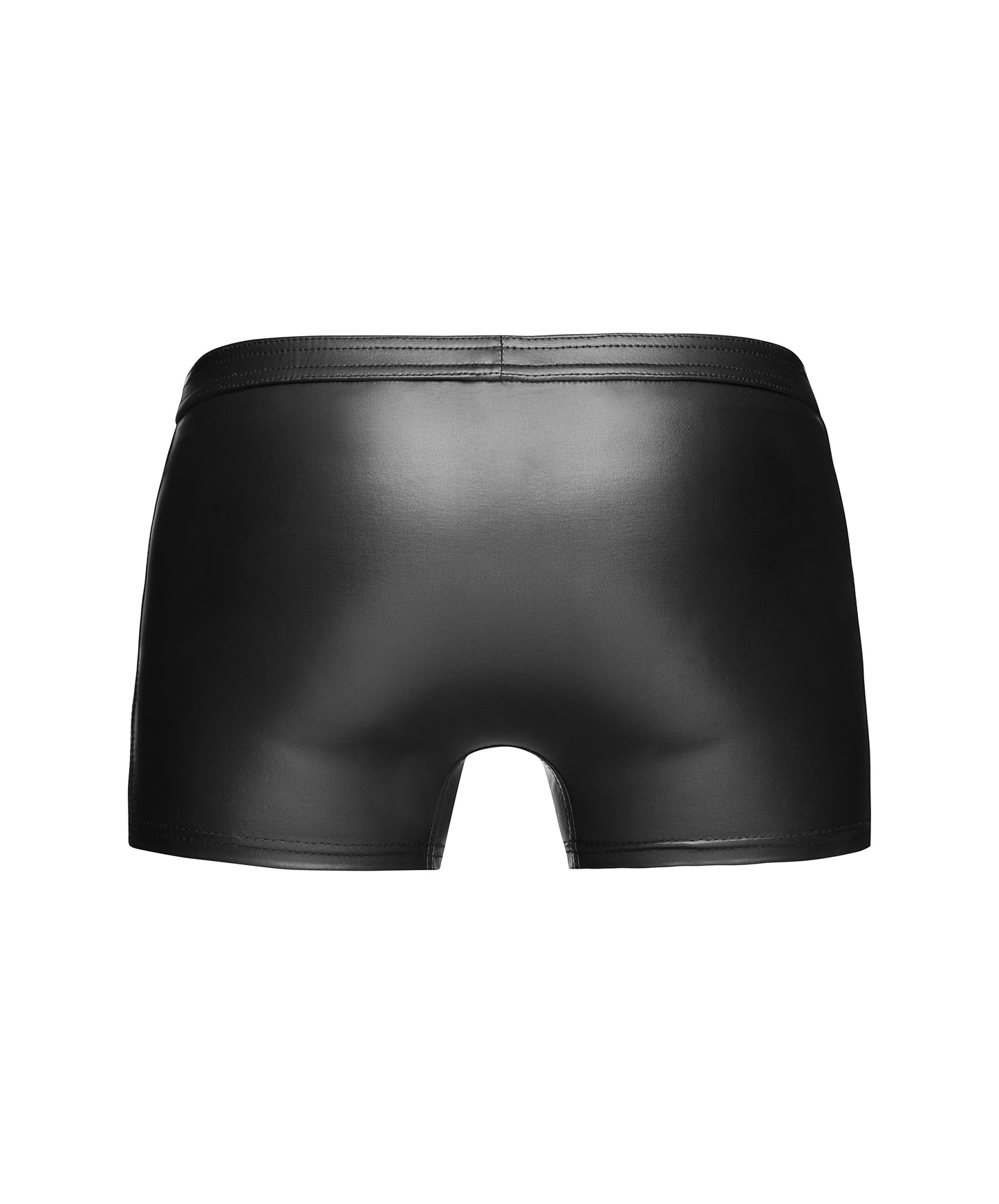 Noir Mens Sexy Shorts with PVC Panel & Hot Detail Size S, M, L or XL