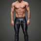 Noir Wetlook Extremely Hot Mens Long Pants Size S, M, L or XL