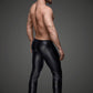 Noir Wetlook Extremely Hot Mens Long Pants Size S, M, L or XL