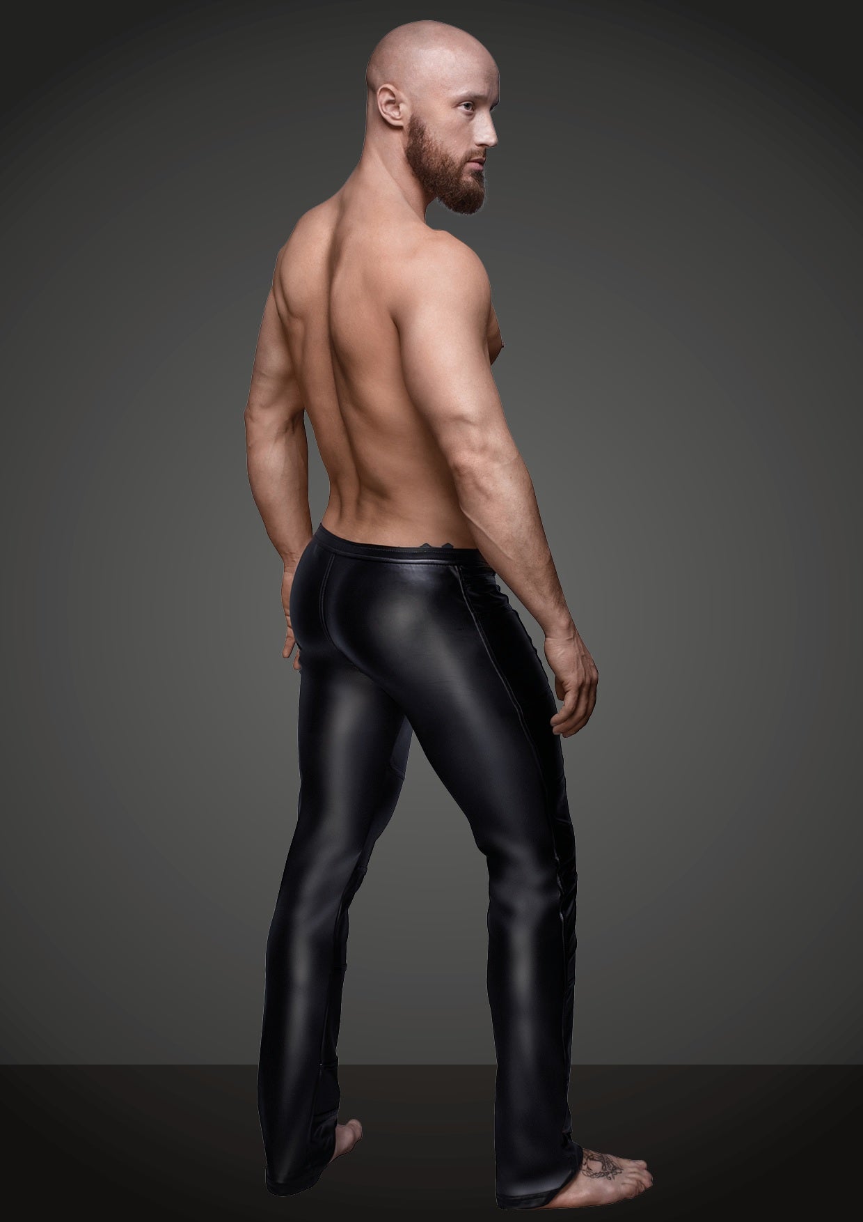 Noir Wetlook Extremely Hot Mens Long Pants Size S, M, L or XL