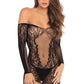 Rene Rofe Demure Long Sleeve Mini Dress Black Size S/M or M/L