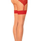 Obsessive Lingerie S814 Stockings Red Size S/M or L/XL