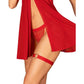 Obsessive Lingerie Elianes Babydoll w Thong Red Size XS/S or M/L