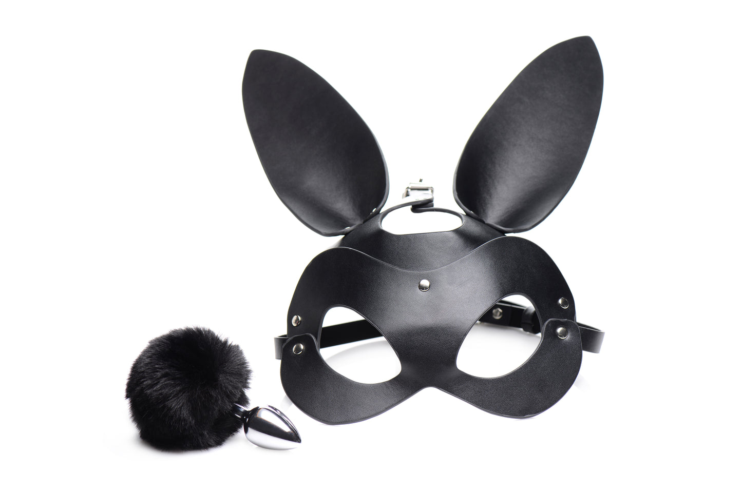 Tailz Bunny Tail Anal Plug and Mask Set