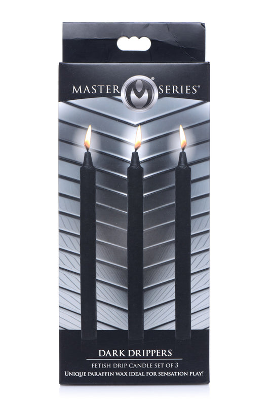 Master Series Fetish Drip Candles 3 Pack - Black