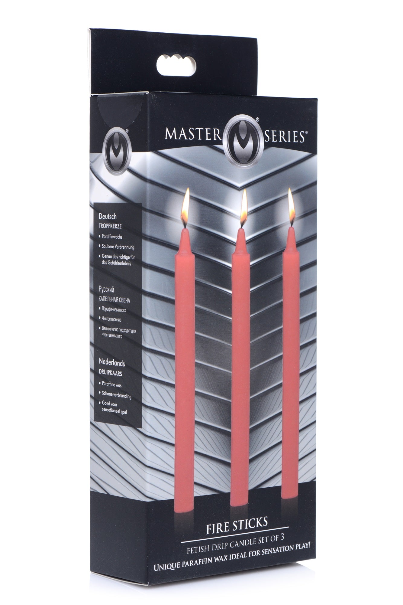 Master Series Fetish Drip Candles 3 Pack - Red