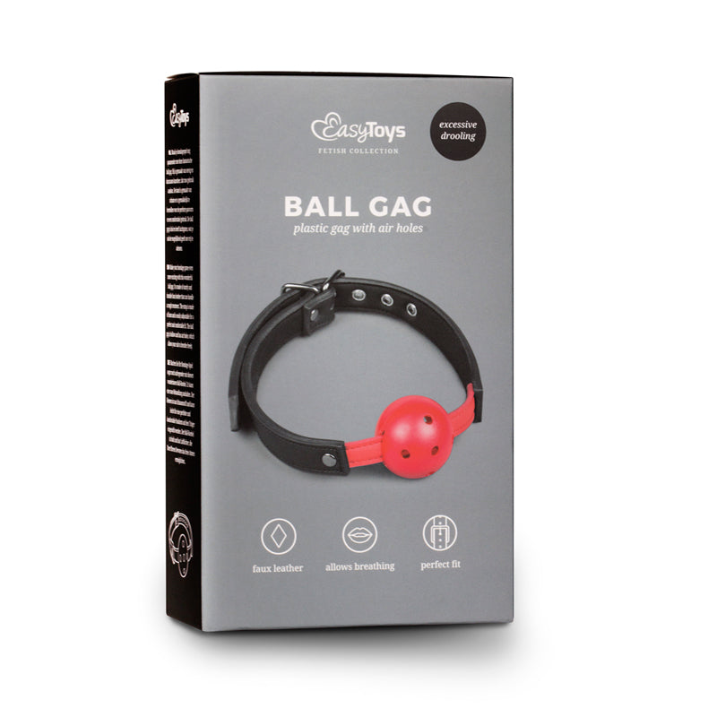 Fetish Collection Ball Gag With PVC Ball Red