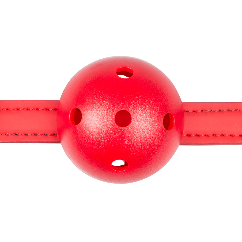 Fetish Collection Ball Gag With PVC Ball Red