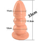 FAAK Huge Anal Plug Flesh 33cm x 12.7cm / 3.3kg