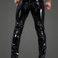 Noir Long Elastic PVC Pants Size S, M, L or XL