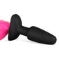 Fetish Collection Silicone Butt Plug With Tail Pink