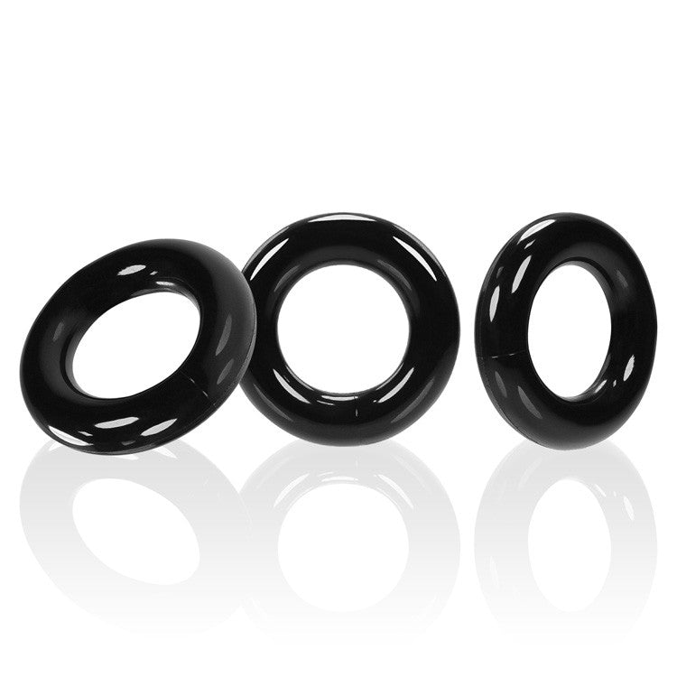 OxBalls Willy Rings Black Cock Rings - 3 Pack