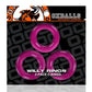 OxBalls Willy Rings Stretchy Cock Rings Hot Pink - 3 Pack