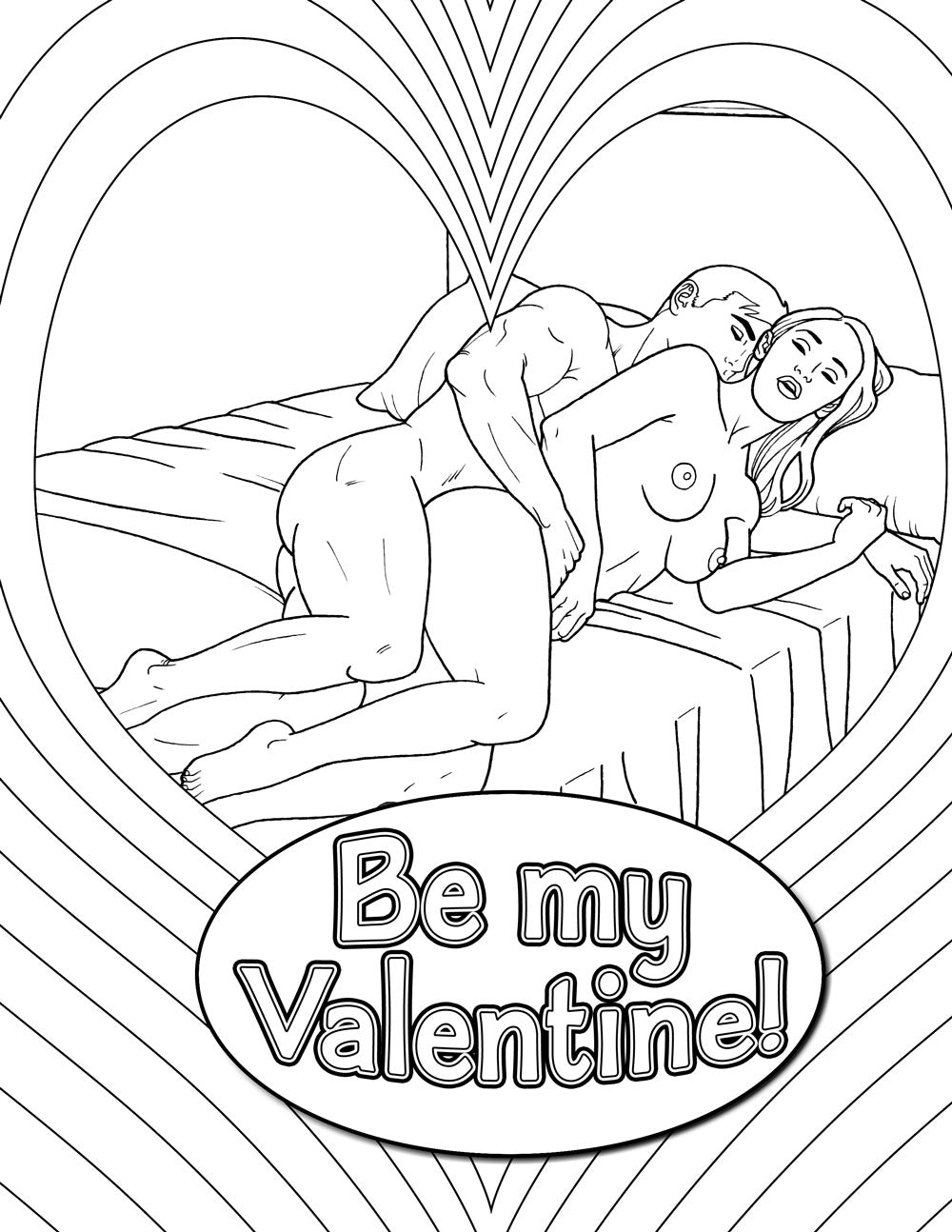 Wood Rocket | My Naughty Valentine Colouring Book