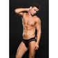 Envy Modern Fishnet Open Back Brief Black Size M/L or L/XL