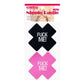 Lovetoy Lace FUCK ME Cross Pattern Nipple Pasties Twin Pack