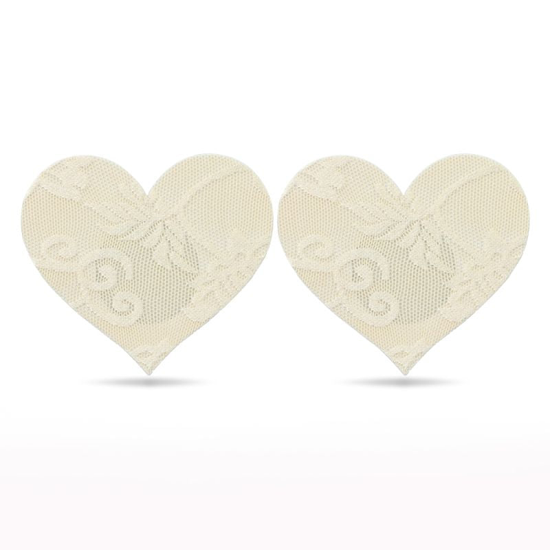 Lovetoy Lace Heart and Flower Nipple Pasties Twin Pack