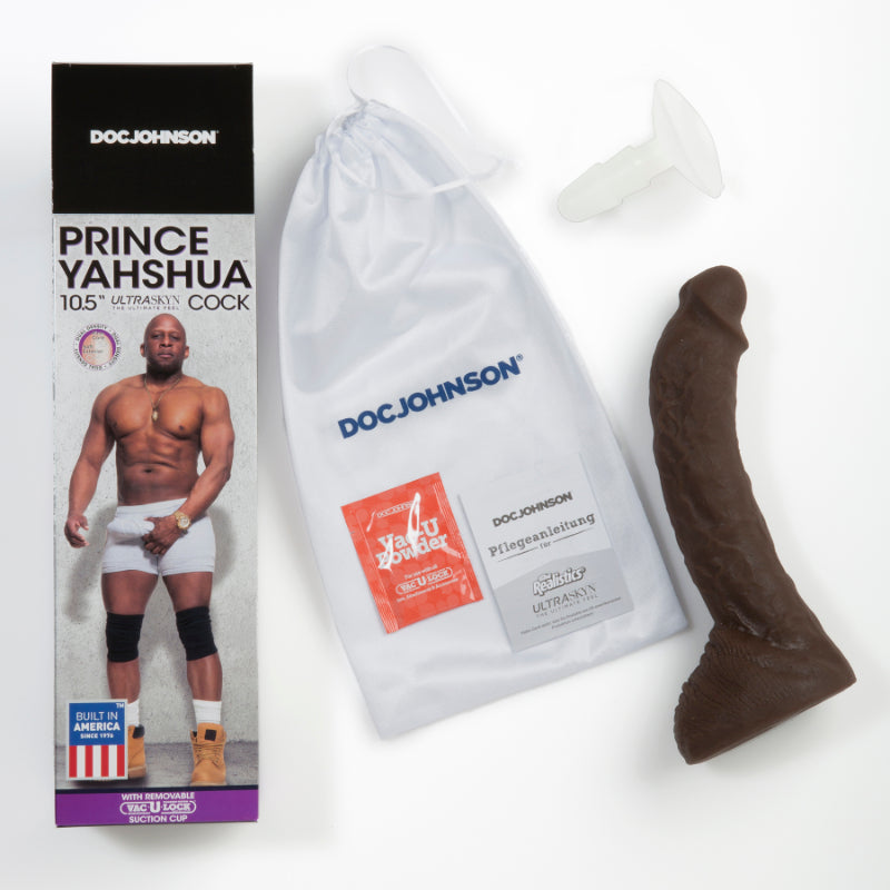 Doc Johnson Signature Cocks Prince Yahshua 10.5" Dildo Vac-U-Lock Compatible Suction Choc