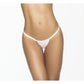 Mapale Lingerie Y Back Thong White Size S/M or M/L