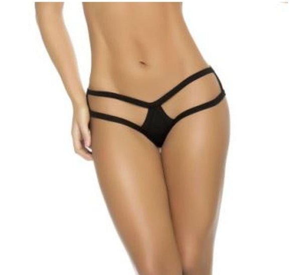 Mapale Lingerie Cage Pantie Black  S/M or M/L