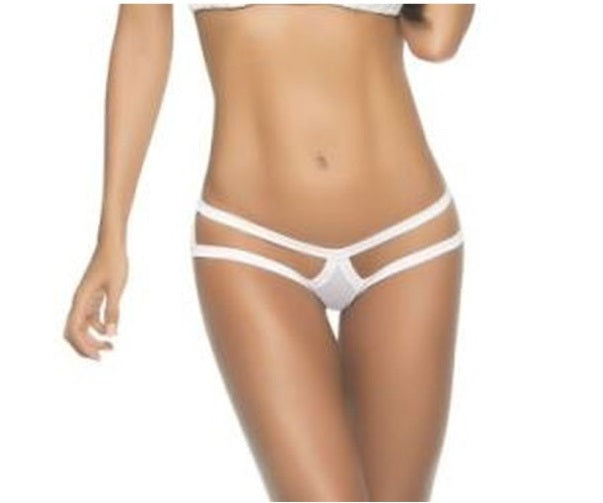 Mapale Lingerie Cage Pantie White S/M or M/L