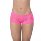 Mapale Lingerie Lace Boyshort Hot Pink Size S/M/L/XL