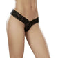 Mapale Lingerie Sexy Lace Thong Black Size S/M/L/XL