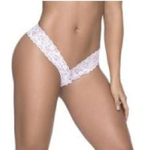 Mapale Lingerie Sexy Lace Thong White Size S/M/L/XL