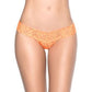 Mapale Lingerie Sexy Lace V Back Thong Orange Size S/M/L/XL