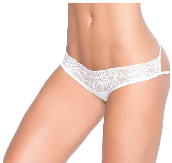 Mapale Lingerie Caged Lace Pantie White Size S/M/L/XL