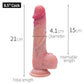 Drywell | Realistic Silicone Cock w Suction 8.5" inches