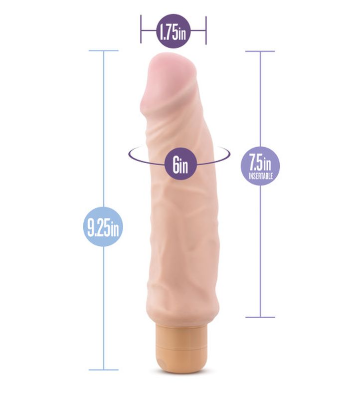 Blush Novelties Au Naturel Home Wrecker 9.5" Dildo Vibrator