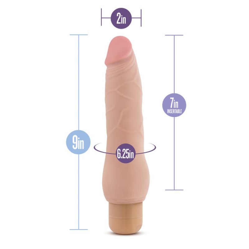 Blush Novelties Au Naturel Fabien 9" Dildo Vibrator