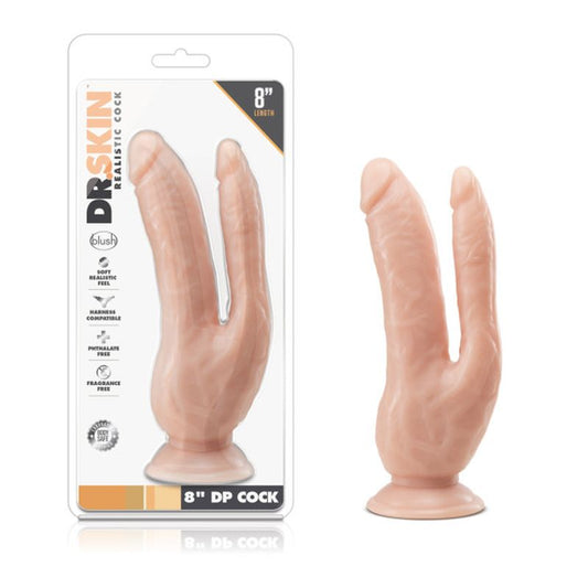 Dr Skin DP Cock 8" inches