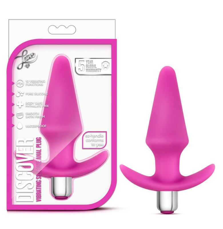 Luxe Discover Pink - Anal Plug with Vibrating Bullet