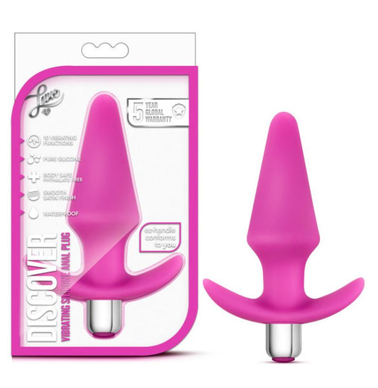 Luxe Discover Pink - Anal Plug with Vibrating Bullet