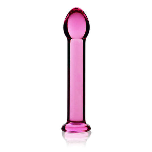 Lovetoy Glass Romance 1 Dildo Pink 7"