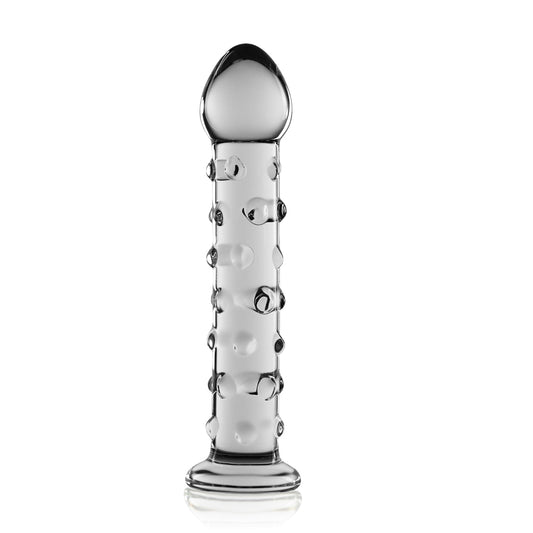 Lovetoy Glass Romance 2 Dildo Clear 7"