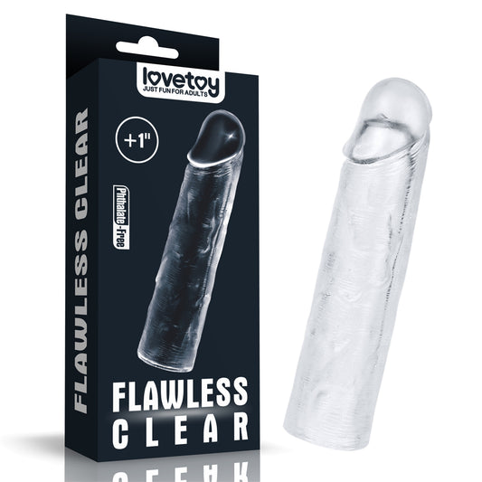 Lovetoy Clear Penis Extender Sleeve Plus 1"