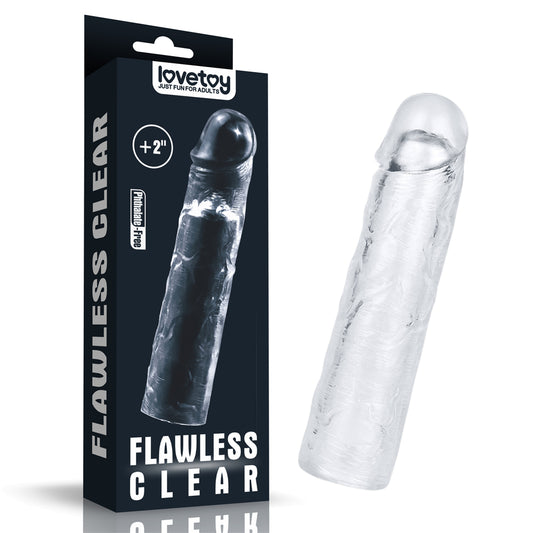 Lovetoy Clear Penis Extender Sleeve Plus 2"