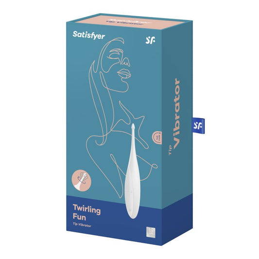 Satisfyer Twirling Fun Tip Stimulator Vibrator White