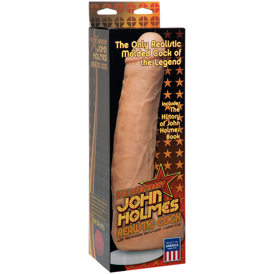 Doc Johnson Signature Cocks John Holmes Realistic Cock Dildo Dong Vac-U-Lock Suction Vanilla