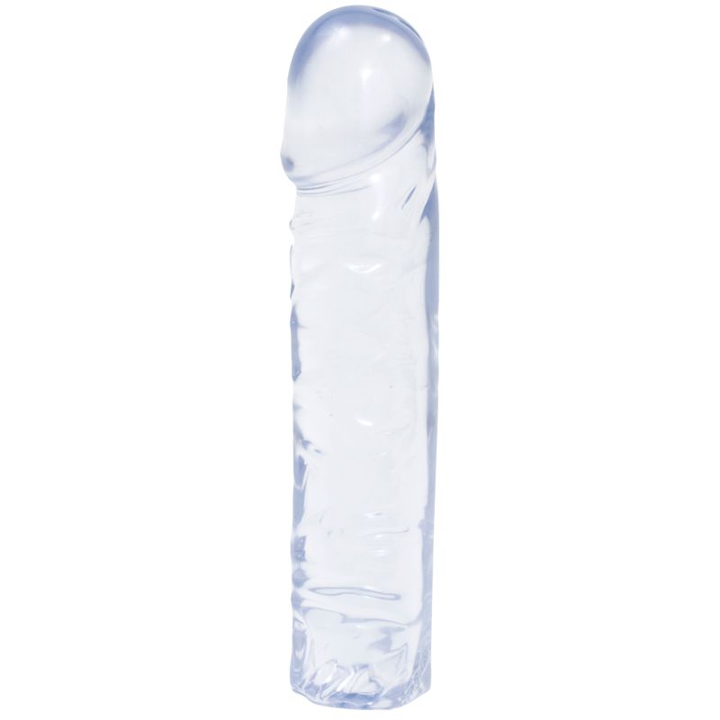 Doc Johnson Crystal Jellies 8" Classic Dong Clear