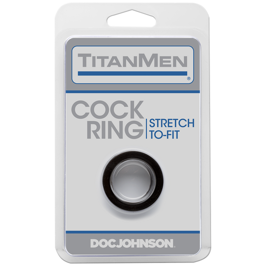 Doc Johnson TitanMen Cock Ring Black