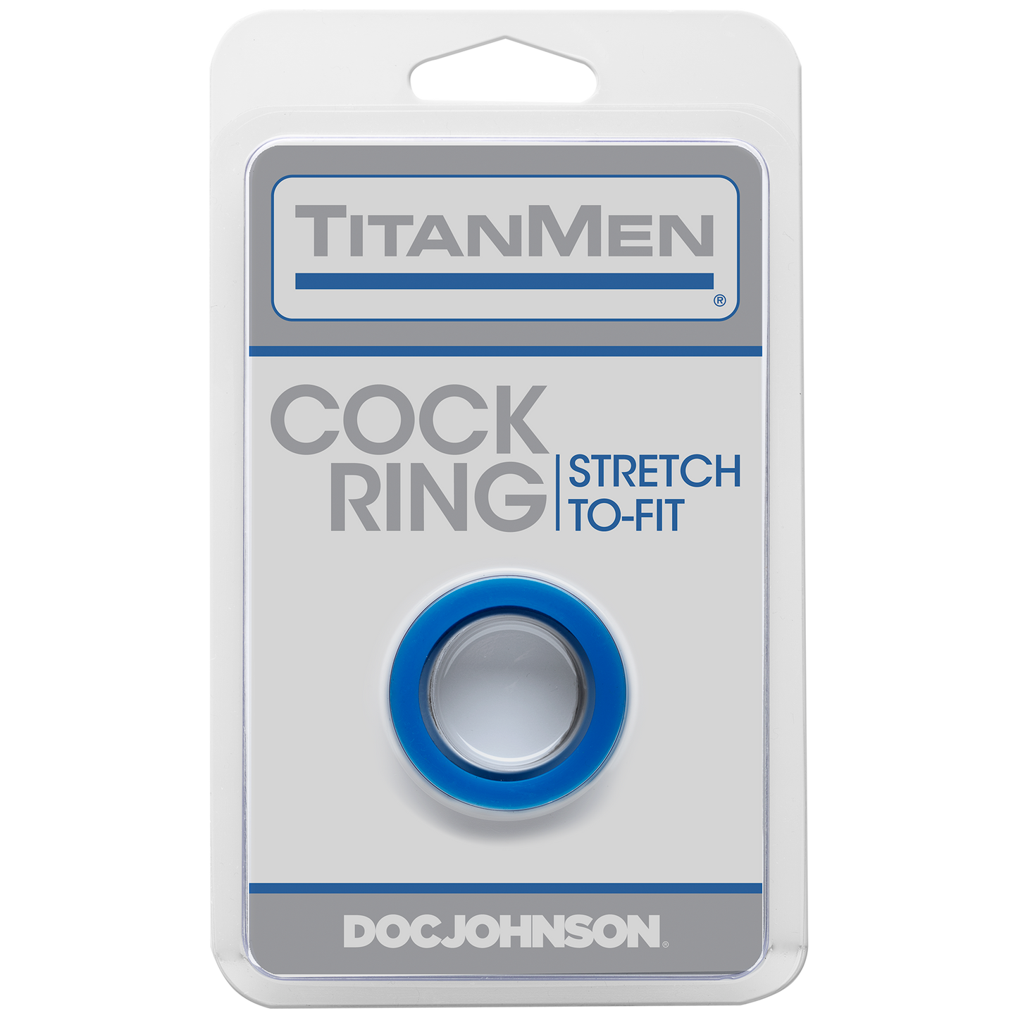 Doc Johnson TitanMen Cock Ring Blue