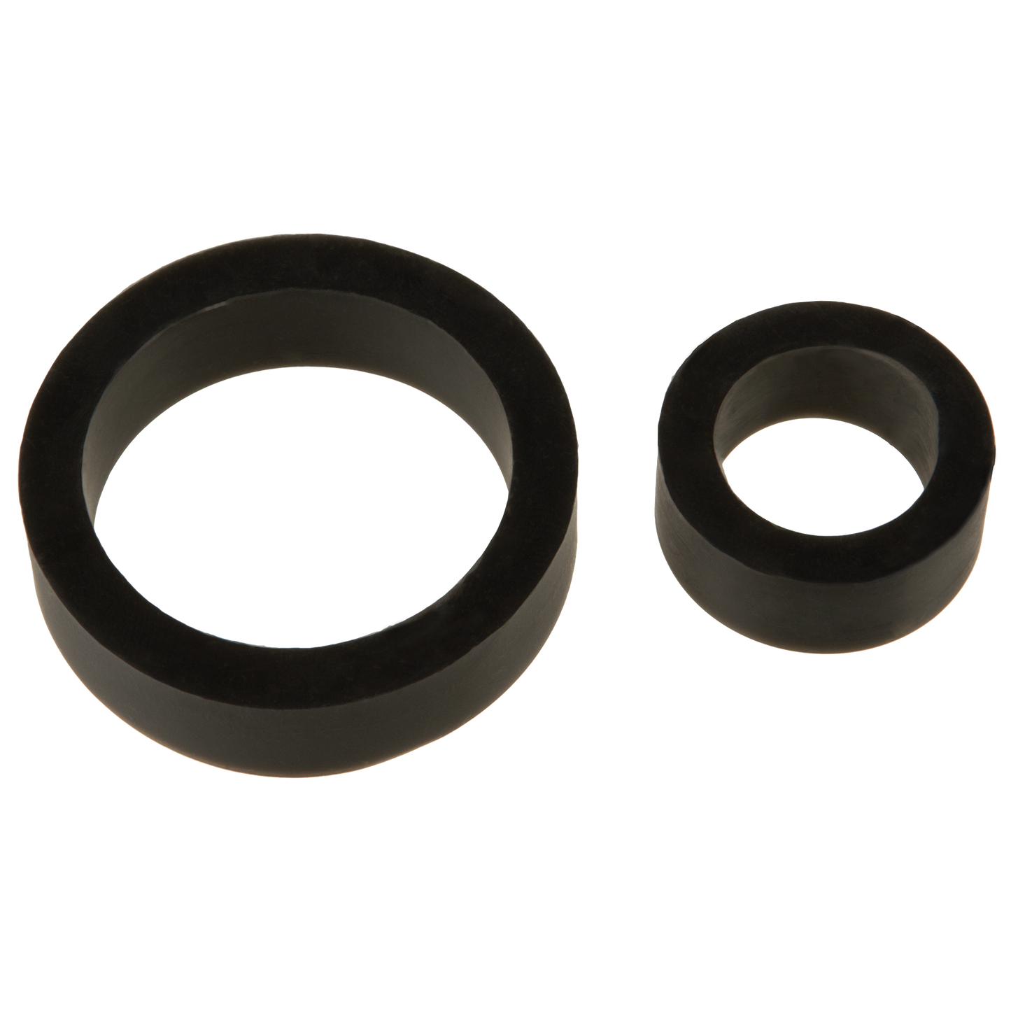 Doc Johnson TitanMen Silicone Cock Rings Double Pack Black